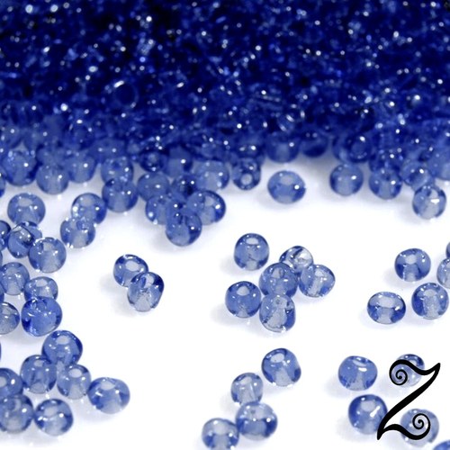 Rokajl, transparentní, modrá zvonková, 3mm, 50g