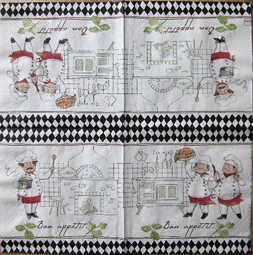 KM 037 HF- ubrousek 33x33 -kuchař
