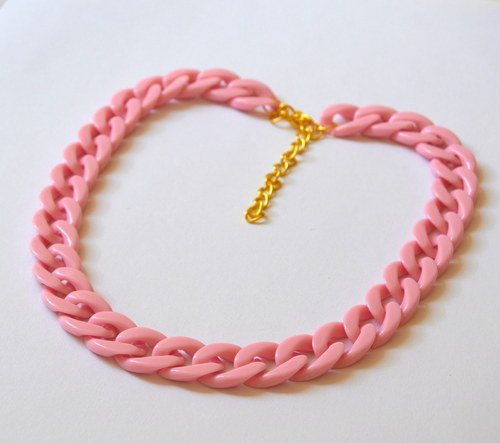 Plastic chain! PINK! — foto 1