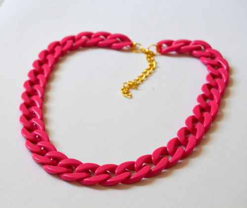 Plastic chain! PINK! — foto 1