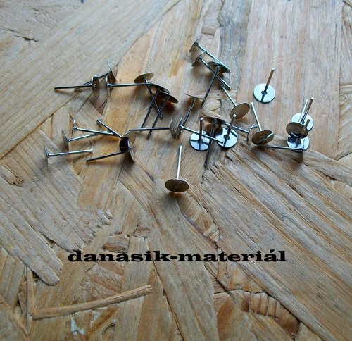 PLATINOVÉ PUZETY 12x6 mm - 20 ks