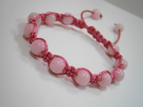 Shamballa náramek růžový — foto 1