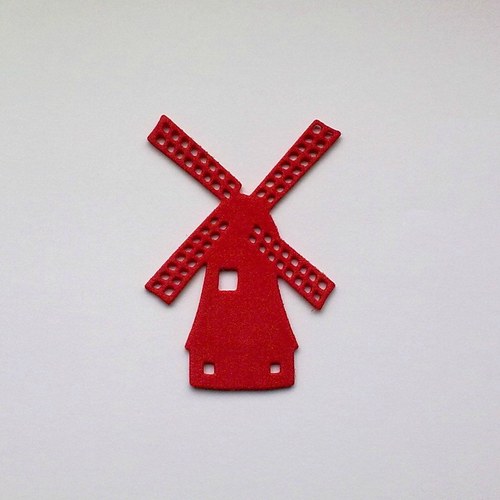 Výsek - Větrný mlýn (z pěnovky - moosgummi)