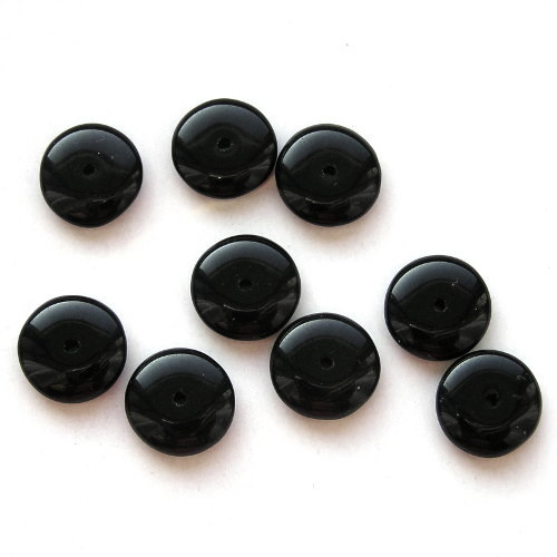 13 mm Korálky slavík 2398 černá 15 ks