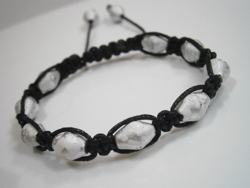 Shamballa náramek (makramé) — foto 1