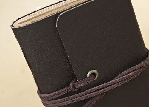Malý kožený Mini Journal - Simple /jednoduchý — foto 1