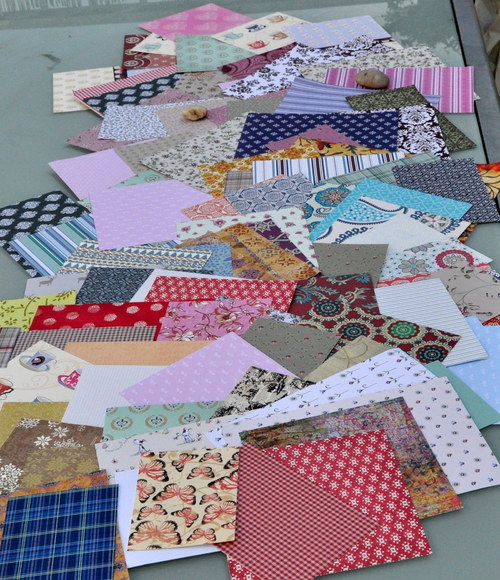 Scrapbookové papíry - velká hromada — foto 1