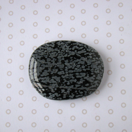 Obsidián vločkový (38x48mm) 1 kus