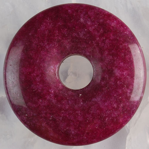 Lepidolit - donut (40 x 40 x 7 mm) — foto 1