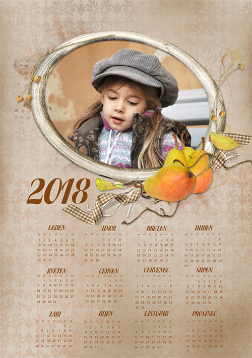 Plakátový kalendář 2025 hruškový