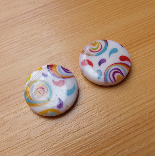 Perleťové placky 20 mm - 2 kusy