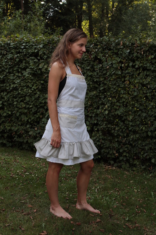 Kuchyňská zástěra s kanýrem — foto 1