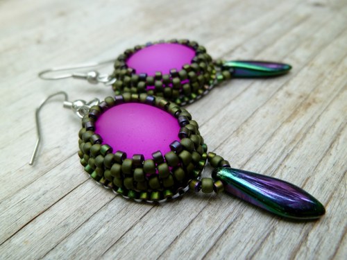Pastellky "Fuchsia Dark Olive" — foto 1