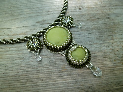 Náhrdelník Stella Serpentinit Swarovski — foto 1