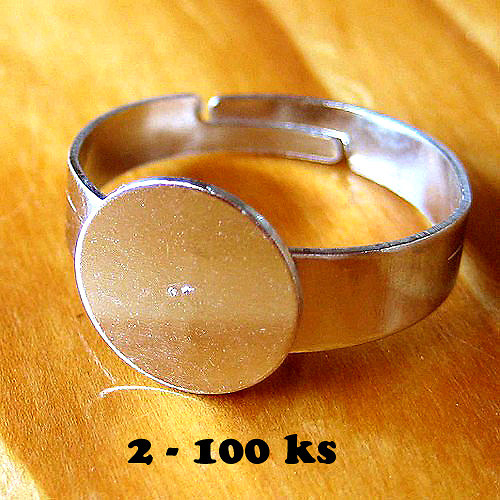 Prsten 12mm - 2ks - Platinový