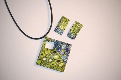 Modrozelený Klimt V — foto 1