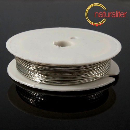 Měděný drát 0,8mm, stříbrná barva, 3m