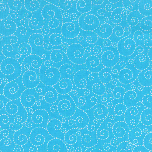 Turquoise Stitch Scroll