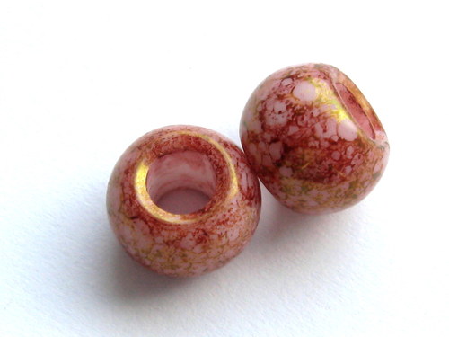 9005052/Soudek opal mramor red, 3 ks
