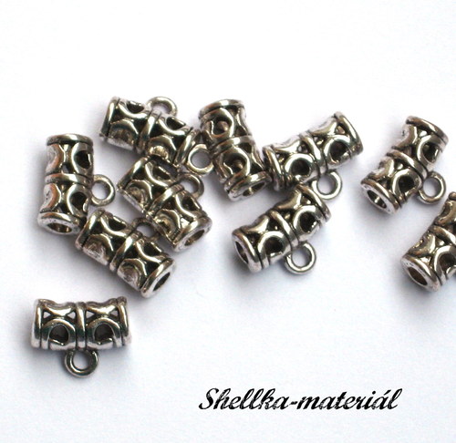 1813.Závěs na přívěšek/ 11,5x9mm/ 10 kusů