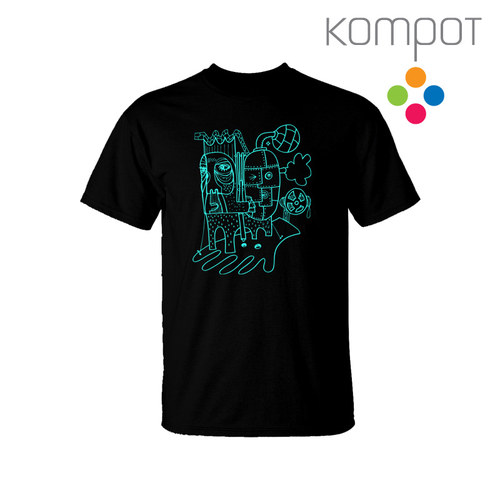 Pánské tričko PLECHÁČCI :: černé (S-2XL)