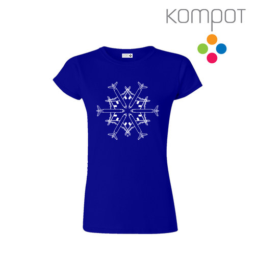 Dámské tričko VLOČKA :: modré (S - 2XL)