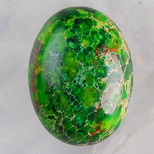 Variscit - kabošon (20 x 15 x 6 mm) — foto 1