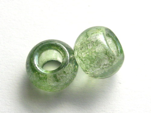 9005057/Soudek transparent mramor green, 3 ks