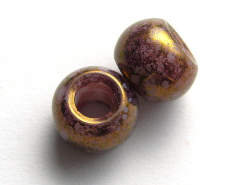 9005060/Soudek opal mramor amethyst, 3 ks