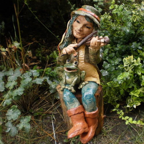 Vodník Viktor,romantik s housličkama,37cm — foto 1