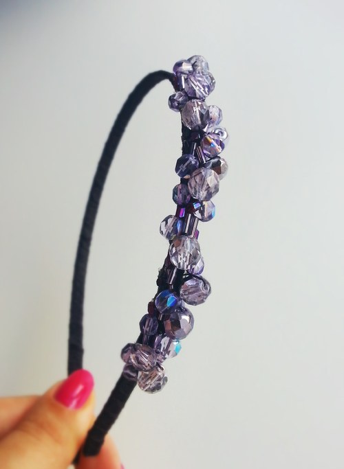 Perles violettes...čelenka — foto 1