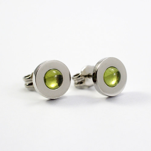 Náušnice PECKY (ag 925 + peridot) — foto 1