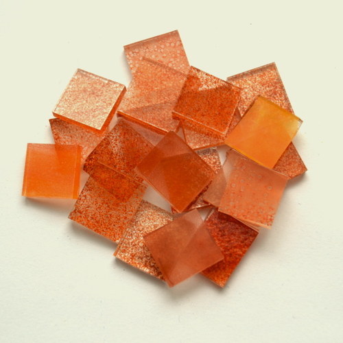 Hnědo-oranžová mozaika 1,5cm — foto 1