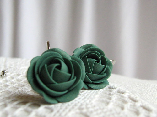 Simple colors: Emerald, náušnice — foto 1