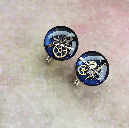 Manžetové knoflíčky /dark blue/ — foto 1
