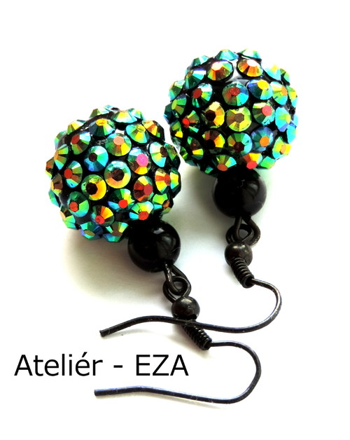 Třpytivé náušnice — foto 1