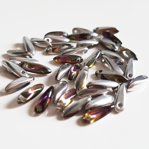 Jazýčky, heliotrope, 10x3 mm, 40 ks — foto 1