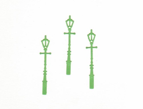 Lampy - zelené výseky (3 ks)