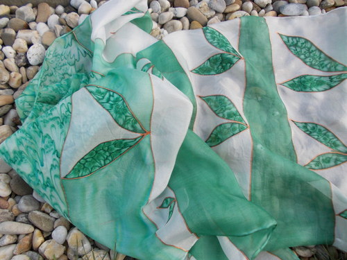 Lístečková šála 180x45 cm — foto 1