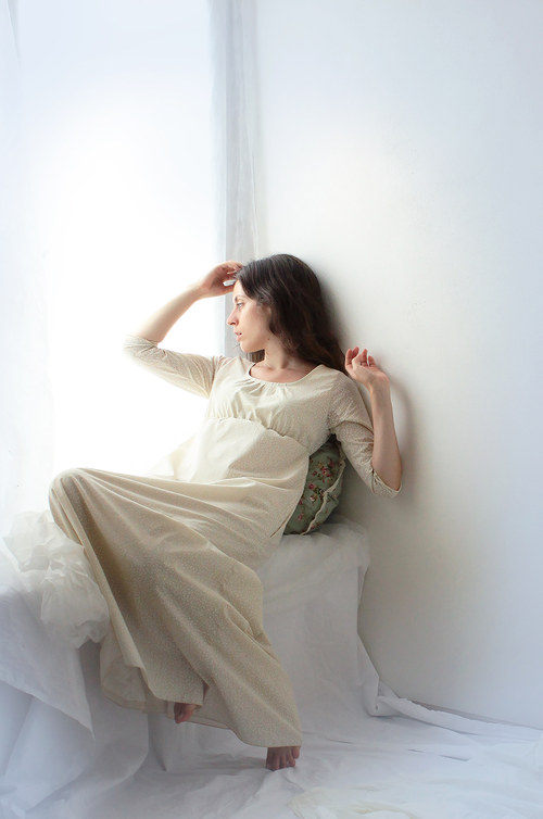 Maxišaty Beige flowers — foto 1