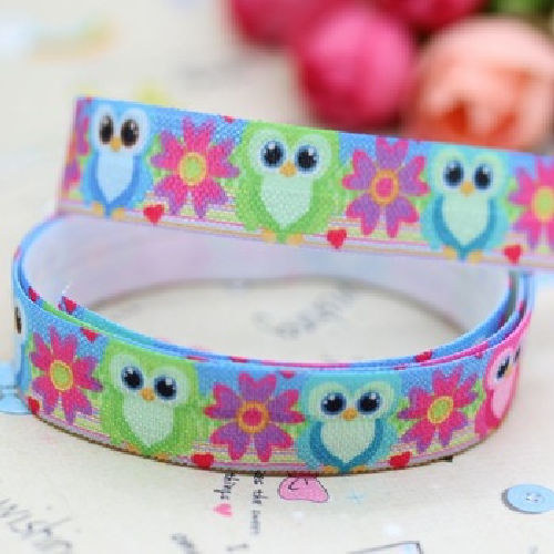 Pruženka/guma š. 16 mm: Owls
