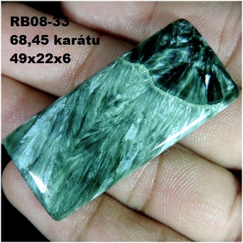 Serafinit- velký CABOCHON 68,45 karátu — foto 1