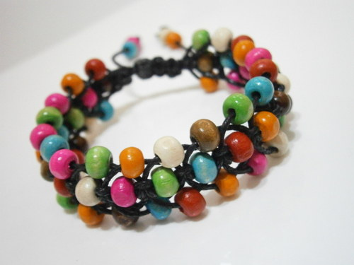 Shamballa náramek pestrobarevný — foto 1