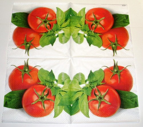 Ubrousek na decoupage Rajská jablíčka, 1ks — foto 1