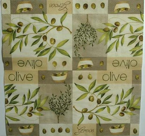 Ubrousek na decoupage Olivy, 1ks — foto 1