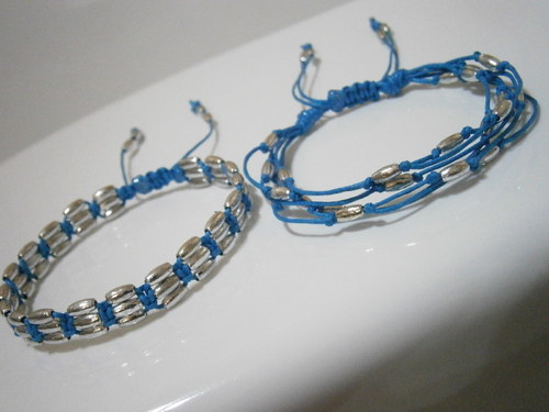 Decentní Shamballa náramky - 2ks — foto 1