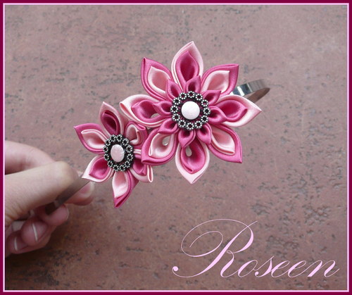 Kanzashi čelenka Sleeping Beauty — foto 1