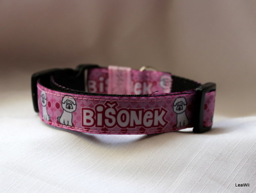 Obojek taft 2cm bišonek — foto 1
