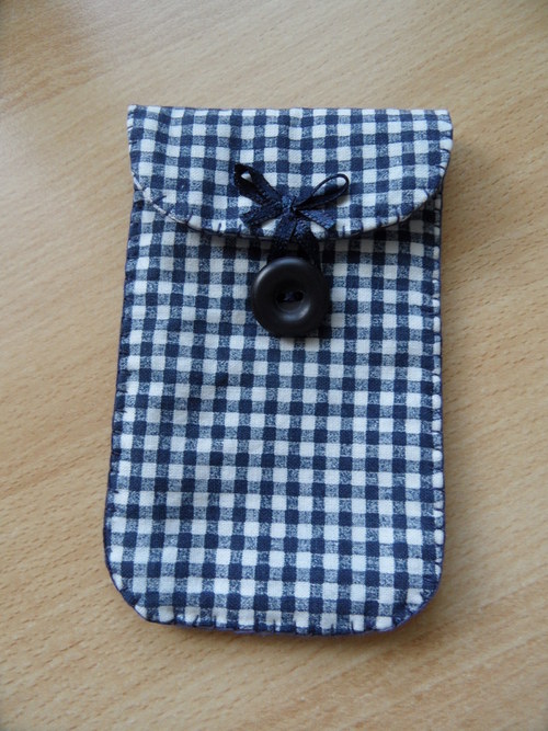 Obal na mobil modrá kostička — foto 1