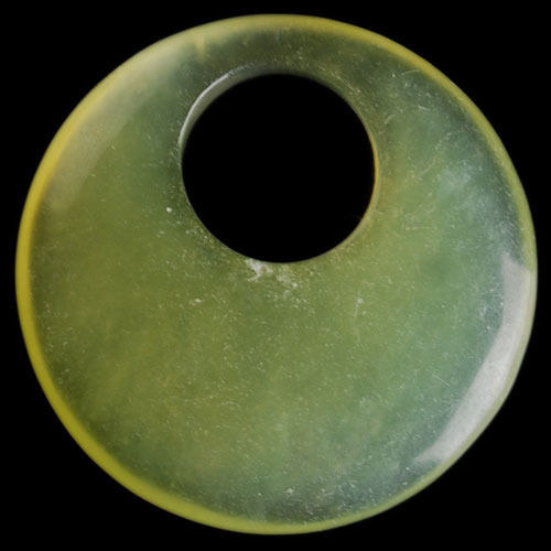 Jadeit - donut (27 x 27 x 5 mm) — foto 1